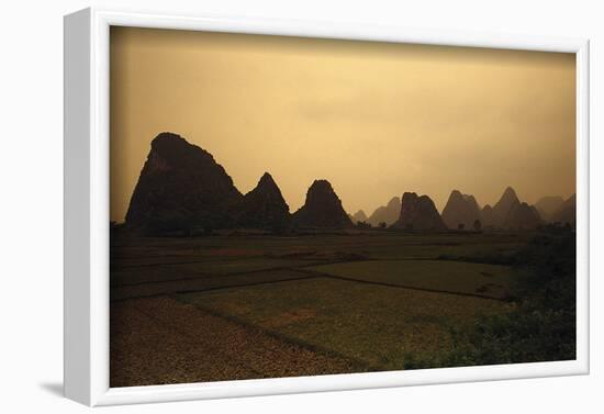 Mountain Landscape Guilin China-null-Framed Art Print