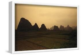 Mountain Landscape Guilin China-null-Framed Art Print