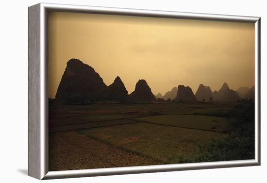 Mountain Landscape Guilin China-null-Framed Art Print