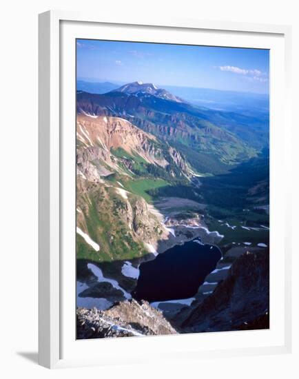 Mountain Landscape in Spring with Rests of Winter Snow, Colorado-Michael Brown-Framed Premium Photographic Print