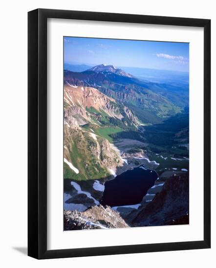 Mountain Landscape in Spring with Rests of Winter Snow, Colorado-Michael Brown-Framed Photographic Print