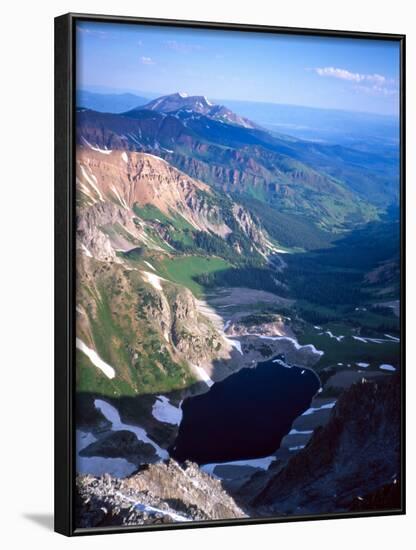 Mountain Landscape in Spring with Rests of Winter Snow, Colorado-Michael Brown-Framed Photographic Print