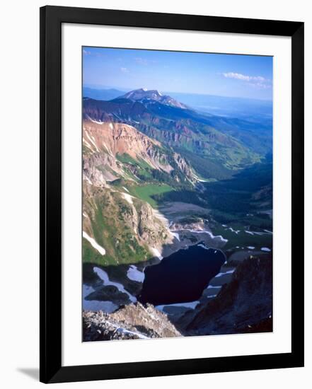 Mountain Landscape in Spring with Rests of Winter Snow, Colorado-Michael Brown-Framed Photographic Print