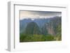 Mountain landscape in the Andes Cordillera near Machu Picchu, the ruined city of the Incas-G&M Therin-Weise-Framed Photographic Print