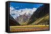 Mountain Landscape in the Andes, Peru, Cordiliera Blanca-Calin Tatu-Framed Stretched Canvas