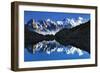 Mountain Landscape, Lac Blanc with Aiguilles De Chamonix, Mont Blanc at Right, Haute Savoie, France-Frank Krahmer-Framed Photographic Print