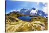 Mountain Landscape, Lacs Des Cheserys and Aiguilles Rouges, Haute Savoie, France, Europe-Frank Krahmer-Stretched Canvas