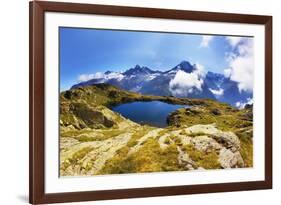 Mountain Landscape, Lacs Des Cheserys and Aiguilles Rouges, Haute Savoie, France, Europe-Frank Krahmer-Framed Photographic Print