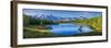Mountain Landscape, Lake and Mountain Range, Large Panorama, Altai-null-Framed Photographic Print