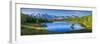 Mountain Landscape, Lake and Mountain Range, Large Panorama, Altai-null-Framed Photographic Print