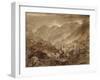 Mountain Landscape, Macugnaga, 1845 (Pen and Brown Ink and Wash over Pencil on Paper)-John Ruskin-Framed Giclee Print