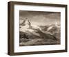 Mountain Landscape, Mount Matterhorn and Dent Blanche-Frères et Cie Chernoux-Framed Giclee Print