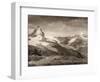 Mountain Landscape, Mount Matterhorn and Dent Blanche-Frères et Cie Chernoux-Framed Giclee Print