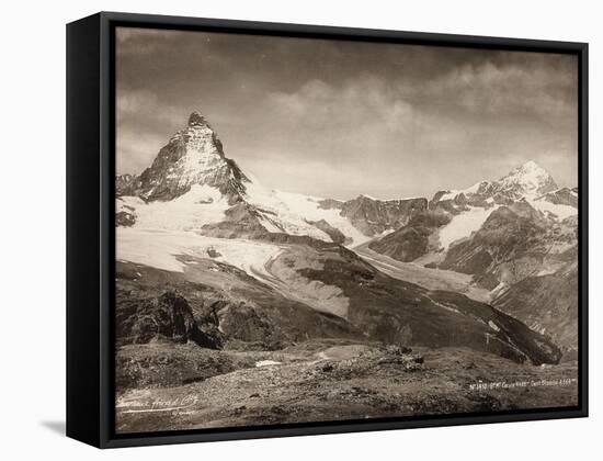 Mountain Landscape, Mount Matterhorn and Dent Blanche-Frères et Cie Chernoux-Framed Stretched Canvas