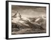 Mountain Landscape, Mount Matterhorn and Dent Blanche-Frères et Cie Chernoux-Framed Giclee Print