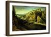 Mountain Landscape with a Surprise Attack, circa 1585-Lucas van Valckenborch-Framed Giclee Print