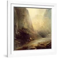 Mountain Landscape with Banditti, C.1780-Elias Martin-Framed Giclee Print