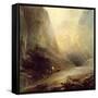 Mountain Landscape with Banditti, C.1780-Elias Martin-Framed Stretched Canvas