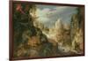 Mountain Landscape with Deer-Roelandt Jacobsz Savery-Framed Giclee Print