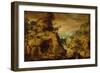 Mountain Landscape with Hermit, 1565-69-Bartholomäus Spranger-Framed Giclee Print