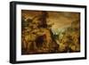 Mountain Landscape with Hermit, 1565-69-Bartholomäus Spranger-Framed Giclee Print