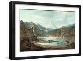 Mountain Landscape with Indians, 1870-75-John Mix Stanley-Framed Giclee Print