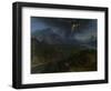 Mountain Landscape with Lightning, Ca 1675-Jean-François Millet the Elder-Framed Giclee Print