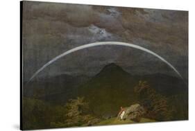 Mountain Landscape with Rainbow, 1809-10-Caspar David Friedrich-Stretched Canvas