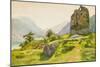 Mountain Landscape with Ruin-Albert Nikolayevich Benois-Mounted Giclee Print