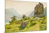 Mountain Landscape with Ruin-Albert Nikolayevich Benois-Mounted Giclee Print