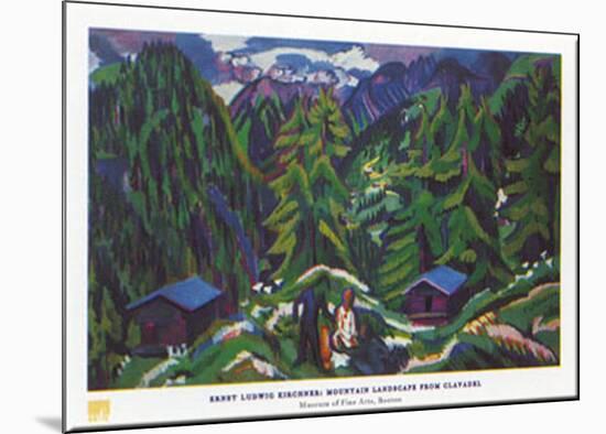 Mountain Landscape-Ernst Ludwig Kirchner-Mounted Art Print