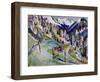 Mountain Landscape-Ernst Ludwig Kirchner-Framed Giclee Print