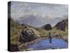Mountain Landscape-Michelino Da Besozzo-Stretched Canvas