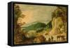 Mountain Landscape-Joos de Momper-Framed Stretched Canvas