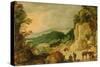 Mountain Landscape-Joos de Momper-Stretched Canvas