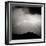 Mountain Lightning Sq BW-Douglas Taylor-Framed Photographic Print