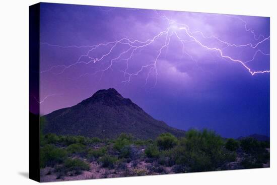 Mountain Lightning-Douglas Taylor-Stretched Canvas