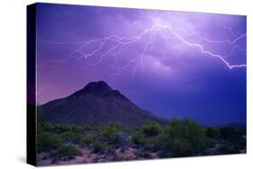 Mountain Lightning-Douglas Taylor-Stretched Canvas