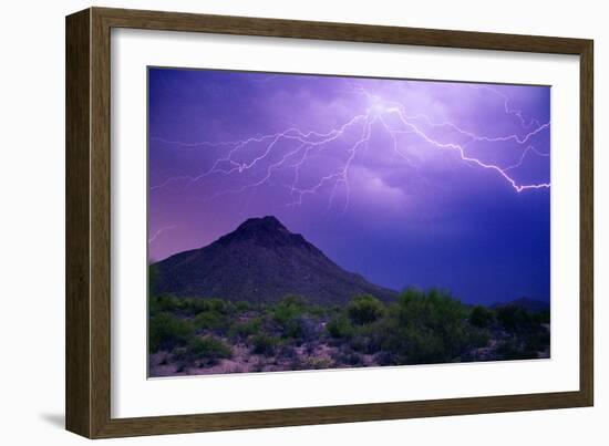 Mountain Lightning-Douglas Taylor-Framed Photographic Print