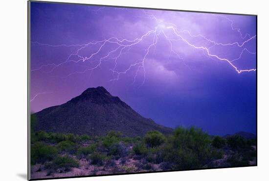 Mountain Lightning-Douglas Taylor-Mounted Photographic Print