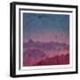 Mountain Lights B-Sheldon Lewis-Framed Art Print