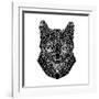 Mountain Lion Mesh-Lisa Kroll-Framed Art Print