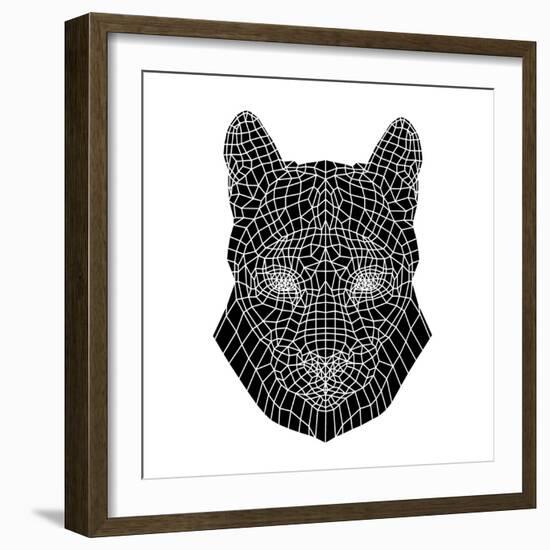 Mountain Lion Mesh-Lisa Kroll-Framed Art Print