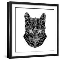 Mountain Lion Mesh-Lisa Kroll-Framed Art Print