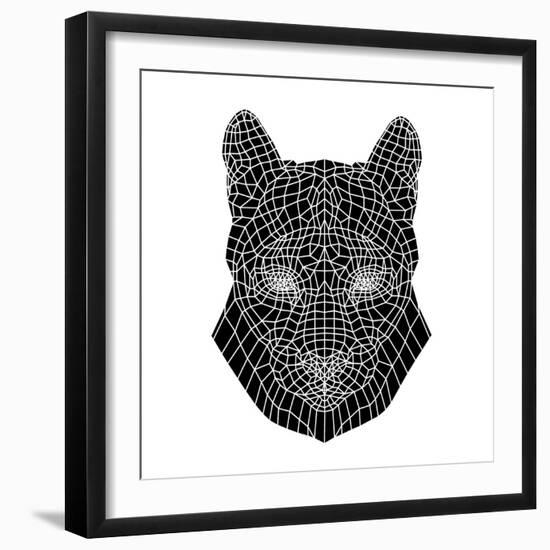 Mountain Lion Mesh-Lisa Kroll-Framed Art Print