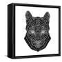 Mountain Lion Mesh-Lisa Kroll-Framed Stretched Canvas