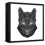 Mountain Lion Mesh-Lisa Kroll-Framed Stretched Canvas