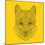 Mountain Lion Yellow Mesh-Lisa Kroll-Mounted Art Print