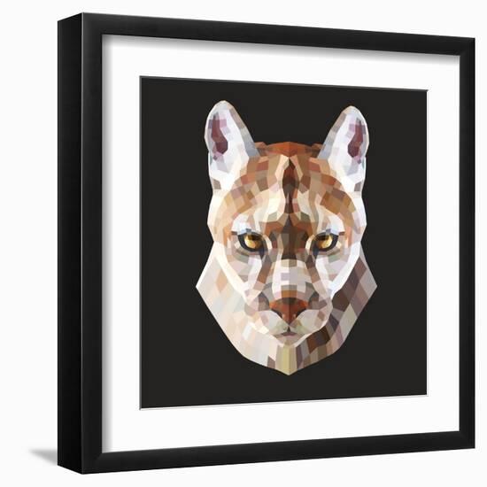 Mountain Lion-Lora Kroll-Framed Art Print