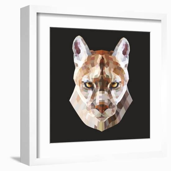 Mountain Lion-Lora Kroll-Framed Art Print